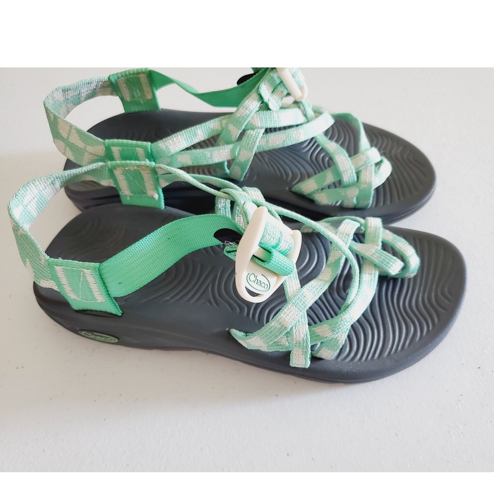 Chaco Womens Z Cloud 2 Mint Green Strappy Toe Loop Hiking Sandals Size 7 J107070 - Picture 7 of 10